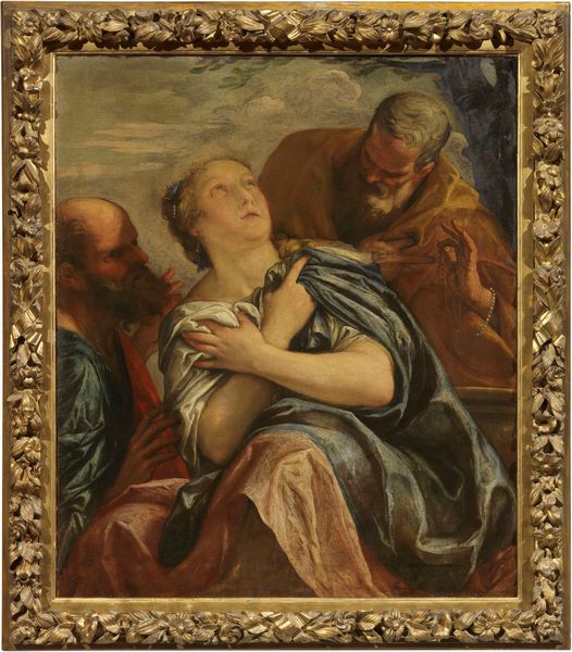 Scuola veneta inizio XVII secolo : Susanna e i Vecchioni  - Asta Dipinti e Sculture del XIX e XX secolo - Associazione Nazionale - Case d'Asta italiane