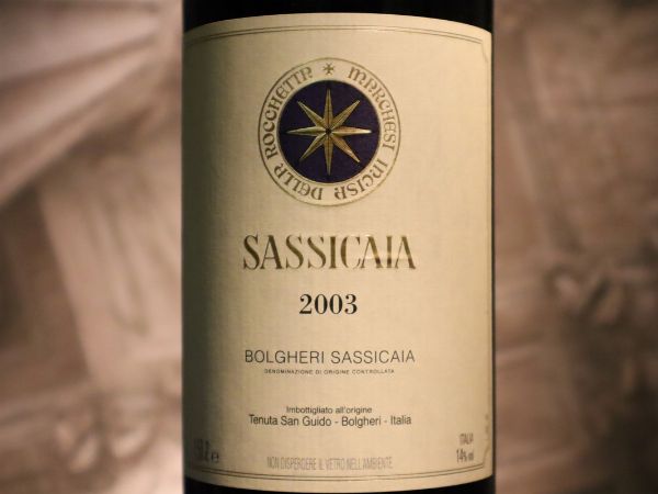 Sassicaia Tenuta San Guido 2003  - Asta Smartwine 2.0 | Spring Classics - Associazione Nazionale - Case d'Asta italiane