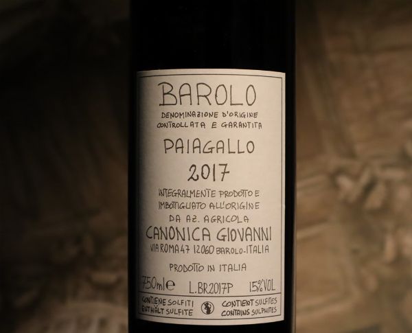 Barolo Paiagallo Giovanni Canonica 2017  - Asta Smartwine 2.0 | Spring Classics - Associazione Nazionale - Case d'Asta italiane