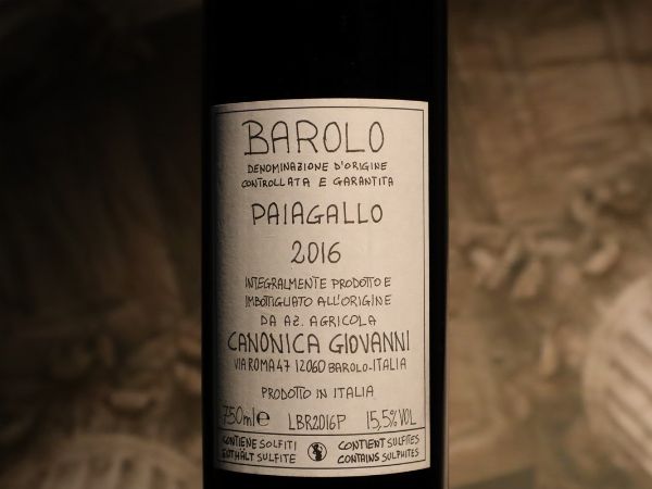 Barolo Paiagallo Giovanni Canonica 2016  - Asta Smartwine 2.0 | Spring Classics - Associazione Nazionale - Case d'Asta italiane