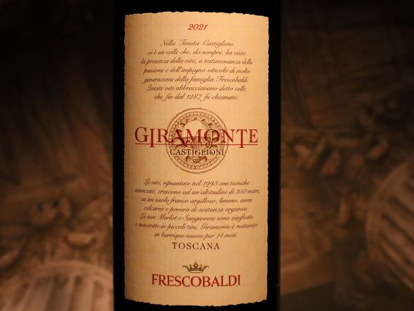 Giramonte Tenuta di Castiglioni Marchesi Frescobaldi 2021  - Asta Smartwine 2.0 | Spring Classics - Associazione Nazionale - Case d'Asta italiane