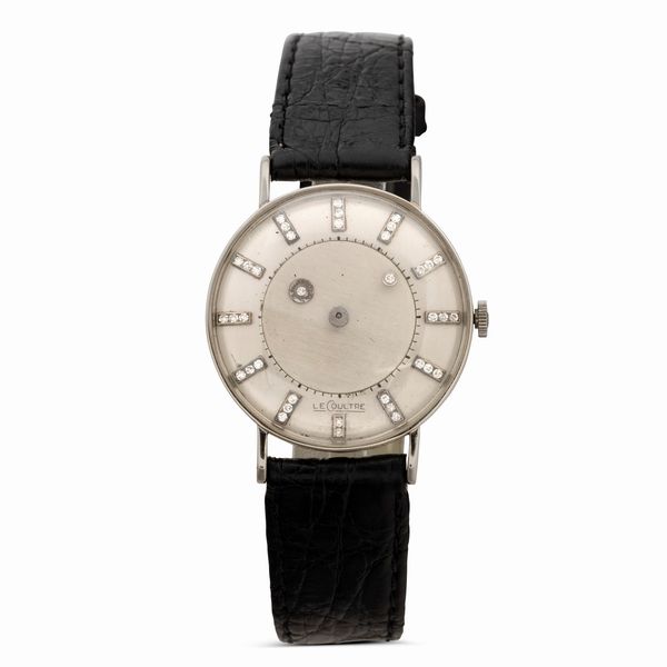 LeCoultre : Misterioso in oro bianco 18k, carica manuale quadrante Argent con brillanti, 33 mm  - Asta Watches - Associazione Nazionale - Case d'Asta italiane