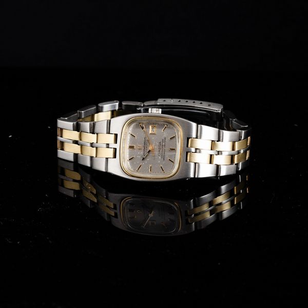 OMEGA : Costellation Lady acciaio e oro automatico, quadrante Argent con datario, 32 mm  - Asta Watches - Associazione Nazionale - Case d'Asta italiane