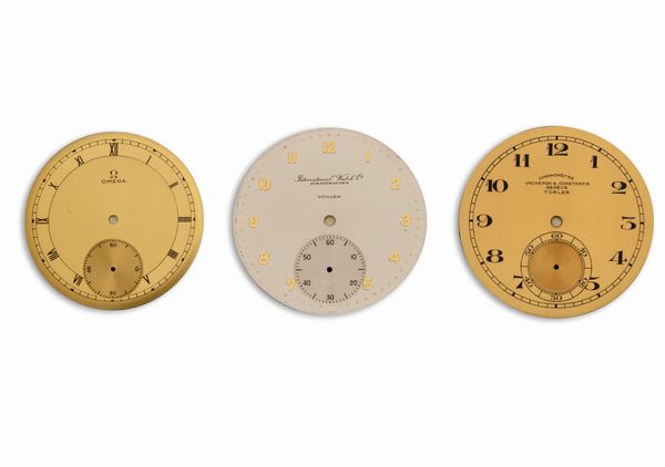 Lotto di tre quadranti, International Watch 42mm, Vacheron & Constantin 42 mm, Omega 39,5 mm  - Asta Watches - Associazione Nazionale - Case d'Asta italiane