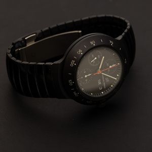 Orfina : Porsche Design automatico Black Chrono, pulsanti integrati nella cassa, quadrante nero con contatori verticali e indicazione di giorno e data, 41 mm  - Asta Watches - Associazione Nazionale - Case d'Asta italiane