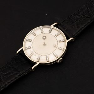 LeCoultre : Misterioso in oro bianco 18k, carica manuale quadrante Argent con brillanti, 33 mm  - Asta Watches - Associazione Nazionale - Case d'Asta italiane