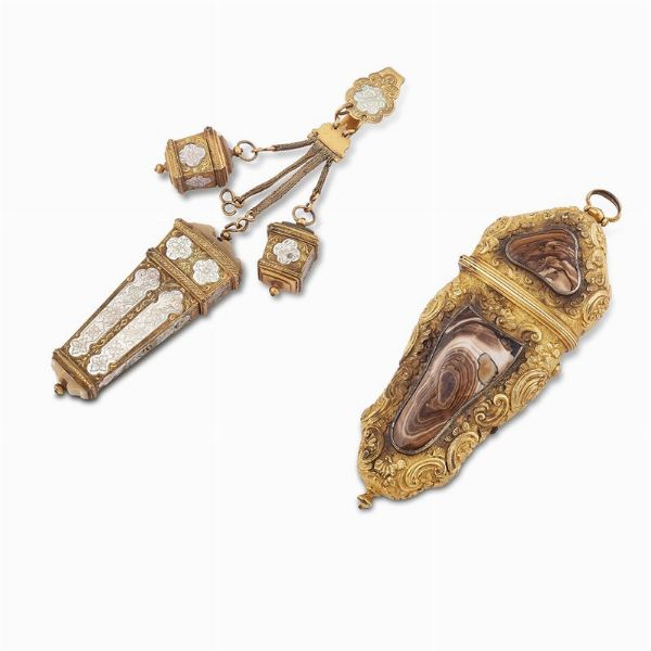 NECESSAIRE E CHATELAINE, FRANCIA, SECOLO XVIII  - Asta INTERNATIONAL FINE ART - Associazione Nazionale - Case d'Asta italiane