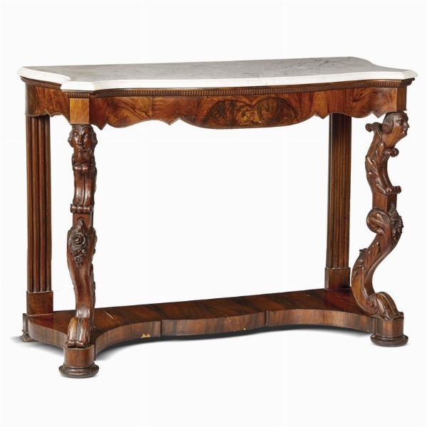 COPPIA DI CONSOLE, TOSCANA, SECONDA METÀ SECOLO XIX  - Asta INTERNATIONAL FINE ART - Associazione Nazionale - Case d'Asta italiane