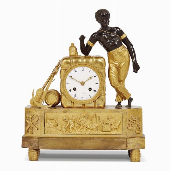 OROLOGIO DA CAMINO, PARIGI, PIERRE MATHIEU AUGUSTIN MICHEL, 1808-1815  - Asta INTERNATIONAL FINE ART - Associazione Nazionale - Case d'Asta italiane