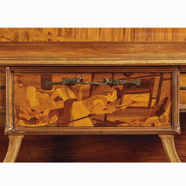 CREDENZA ETAGRE, MILE GALL, FRANCIA 1900 CIRCA  - Asta INTERNATIONAL FINE ART - Associazione Nazionale - Case d'Asta italiane