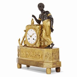 OROLOGIO DA CAMINO, PARIGI, PIERRE MATHIEU AUGUSTIN MICHEL, 1808-1815  - Asta INTERNATIONAL FINE ART - Associazione Nazionale - Case d'Asta italiane