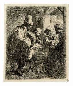 REMBRANDT HARMENSZOON VAN RIJN - I suonatori ambulanti.