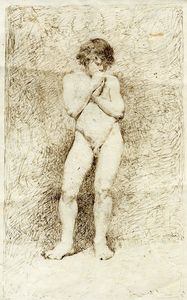 MARIANO FORTUNY Y MARSAL - Nudo maschile.