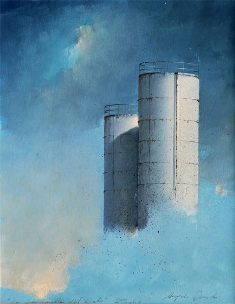 Angelo DAVOLI : Le sentinelle del cielo - studio  - Asta Arte Moderna e Contemporanea - Associazione Nazionale - Case d'Asta italiane