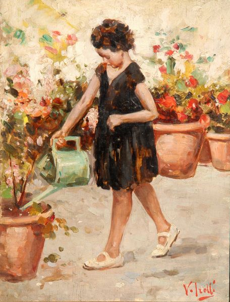 Vincenzo Irolli : Senza titolo (bambina)  - Asta Arte Moderna e Contemporanea - Associazione Nazionale - Case d'Asta italiane