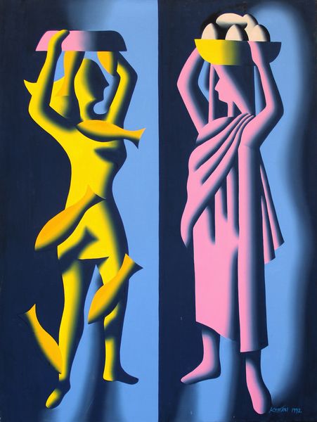 Mark Kostabi : Two cultures (balance of trade)  - Asta Arte Moderna e Contemporanea - Associazione Nazionale - Case d'Asta italiane