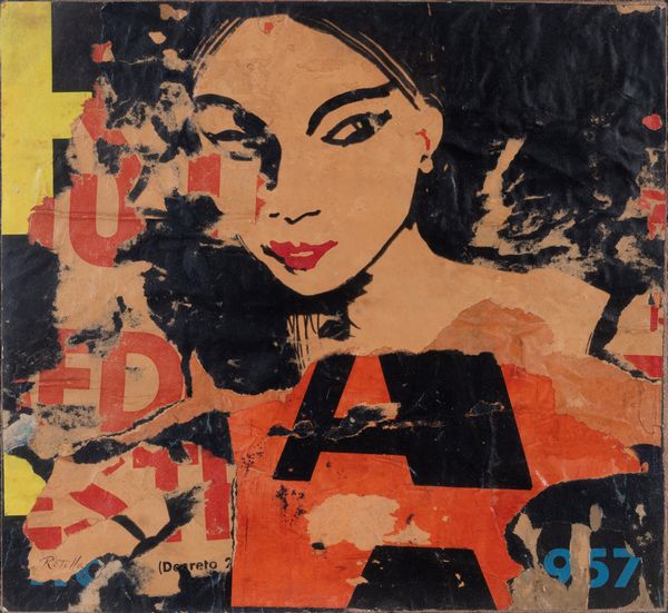 MIMMO  ROTELLA : senza titolo  - Asta Arte moderna e contemporanea - Dipinti del XIX e XX secolo - Associazione Nazionale - Case d'Asta italiane