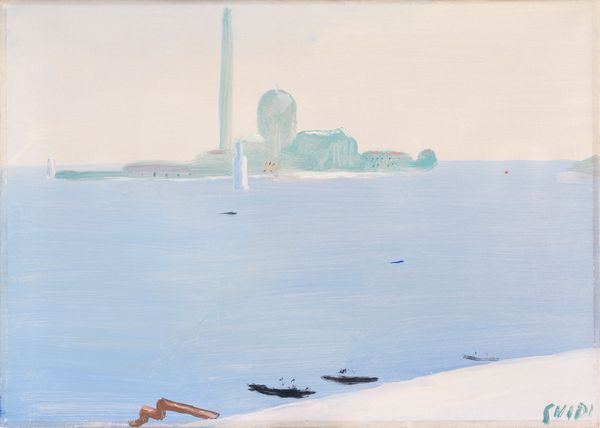 VIRGILIO GUIDI : Marina di San Giorgio  - Asta Arte moderna e contemporanea - Dipinti del XIX e XX secolo - Associazione Nazionale - Case d'Asta italiane