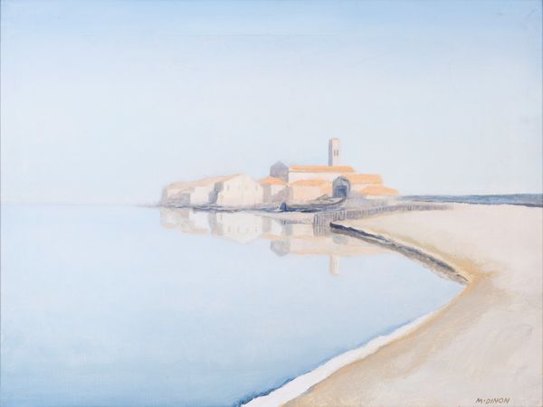 MARIO DINON : Pellestrina  - Asta Arte moderna e contemporanea - Dipinti del XIX e XX secolo - Associazione Nazionale - Case d'Asta italiane