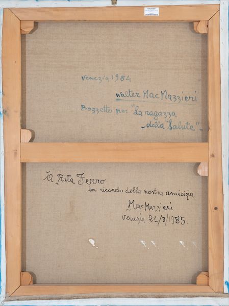 WALTER MAC MAZZIERI : Bozzetto per la ragazza della salute  - Asta Arte moderna e contemporanea - Dipinti del XIX e XX secolo - Associazione Nazionale - Case d'Asta italiane