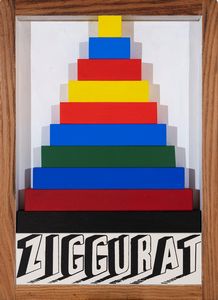 JOE TILSON : Ziggurat  - Asta Arte moderna e contemporanea - Dipinti del XIX e XX secolo - Associazione Nazionale - Case d'Asta italiane