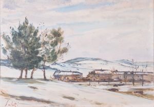 FIORAVANTE SEIBEZZI - Paesaggio innevato