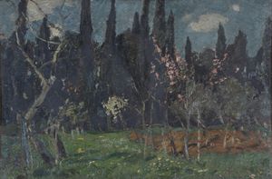 EMMA CIARDI : Giardino dei Boboli  - Asta Arte moderna e contemporanea - Dipinti del XIX e XX secolo - Associazione Nazionale - Case d'Asta italiane