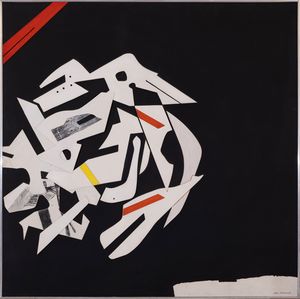 GINO MORANDIS : Composizione fronte-retro  - Asta Arte moderna e contemporanea - Dipinti del XIX e XX secolo - Associazione Nazionale - Case d'Asta italiane