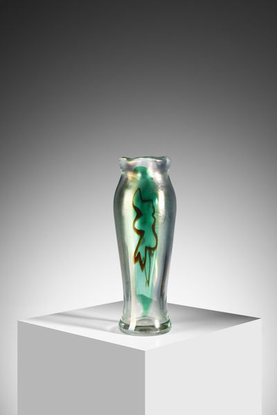 I.V.R. MAZZEGA : attribuito. Vaso a balaustro, Murano  - Asta Asta 451 | DESIGN E ARTI DECORATIVE DEL NOVECENTO - CERAMICHE e VETRI Online - Associazione Nazionale - Case d'Asta italiane