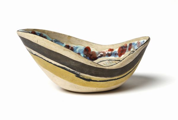 FANTONI MARCELLO (1915 - 2011) : Ciotola decorata con figura femminile nel cavetto  - Asta Asta 451 | DESIGN E ARTI DECORATIVE DEL NOVECENTO - CERAMICHE e VETRI Online - Associazione Nazionale - Case d'Asta italiane