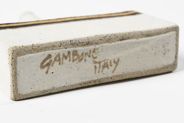 GAMBONE BRUNO (1936 - 2021) : Bottiglia  - Asta Asta 451 | DESIGN E ARTI DECORATIVE DEL NOVECENTO - CERAMICHE e VETRI Online - Associazione Nazionale - Case d'Asta italiane