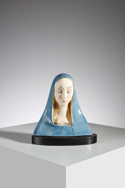 PATTARINO EUGENIO (1885 - 1971) : Madonna Scultura a tutto tondo  - Asta Asta 451 | DESIGN E ARTI DECORATIVE DEL NOVECENTO - CERAMICHE e VETRI Online - Associazione Nazionale - Case d'Asta italiane