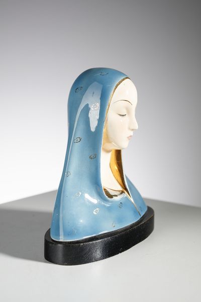 PATTARINO EUGENIO (1885 - 1971) : Madonna Scultura a tutto tondo  - Asta Asta 451 | DESIGN E ARTI DECORATIVE DEL NOVECENTO - CERAMICHE e VETRI Online - Associazione Nazionale - Case d'Asta italiane