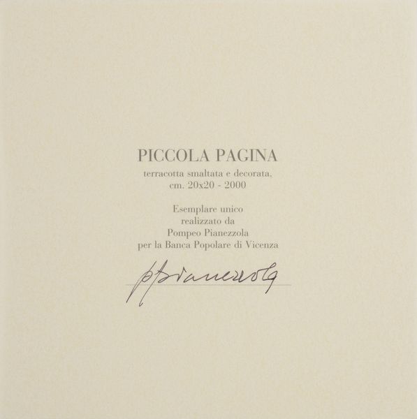 PIANEZZOLA POMPEO (1925 - 2012) : Piccola pigna Formella  - Asta Asta 451 | DESIGN E ARTI DECORATIVE DEL NOVECENTO - CERAMICHE e VETRI Online - Associazione Nazionale - Case d'Asta italiane