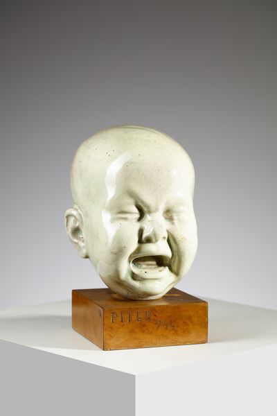 PITER RICCARDO (1899 - 1976) : Testa di bambino Scultura  - Asta Asta 451 | DESIGN E ARTI DECORATIVE DEL NOVECENTO - CERAMICHE e VETRI Online - Associazione Nazionale - Case d'Asta italiane