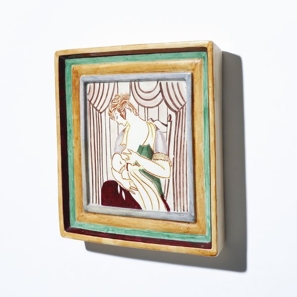 PONTI GIO (1891 - 1979) : Maternit Formella per Societ Ceramica Richard, Italia  - Asta Asta 451 | DESIGN E ARTI DECORATIVE DEL NOVECENTO - CERAMICHE e VETRI Online - Associazione Nazionale - Case d'Asta italiane