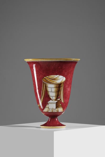 PONTI GIO (1891 - 1979) : L'architetto Vaso per Richard-Ginori, Pittoria di Doccia  - Asta Asta 451 | DESIGN E ARTI DECORATIVE DEL NOVECENTO - CERAMICHE e VETRI Online - Associazione Nazionale - Case d'Asta italiane