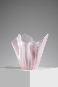 BIANCONI FULVIO (1915 - 1996) - Vaso fazzoletto per Venini, Murano