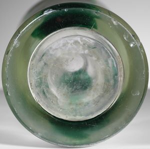 I.V.R. MAZZEGA : attribuito. Vaso a balaustro, Murano  - Asta Asta 451 | DESIGN E ARTI DECORATIVE DEL NOVECENTO - CERAMICHE e VETRI Online - Associazione Nazionale - Case d'Asta italiane