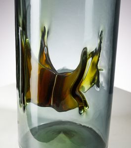 ZUCCHERI TONI (1937 - 2008) : Vaso cilindrico della serie Membrane per VeArt, Murano  - Asta Asta 451 | DESIGN E ARTI DECORATIVE DEL NOVECENTO - CERAMICHE e VETRI Online - Associazione Nazionale - Case d'Asta italiane