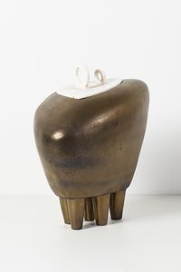 MITRI GIOVAN BATTISTA (1915 - 2000) : attribuito. Grande vaso con coperchio  - Asta Asta 451 | DESIGN E ARTI DECORATIVE DEL NOVECENTO - CERAMICHE e VETRI Online - Associazione Nazionale - Case d'Asta italiane