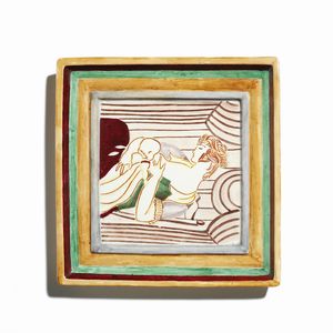 PONTI GIO (1891 - 1979) : Maternit Formella per Societ Ceramica Richard, Italia  - Asta Asta 451 | DESIGN E ARTI DECORATIVE DEL NOVECENTO - CERAMICHE e VETRI Online - Associazione Nazionale - Case d'Asta italiane