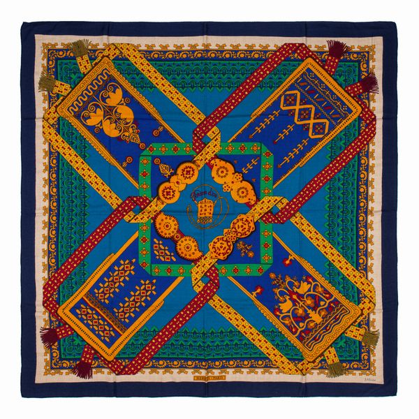 Hermès : Grand foulard Brins d'Or  - Asta Luxury Fashion - Associazione Nazionale - Case d'Asta italiane