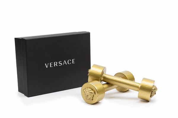 Versace : Coppia di manubri  - Asta Luxury Fashion - Associazione Nazionale - Case d'Asta italiane