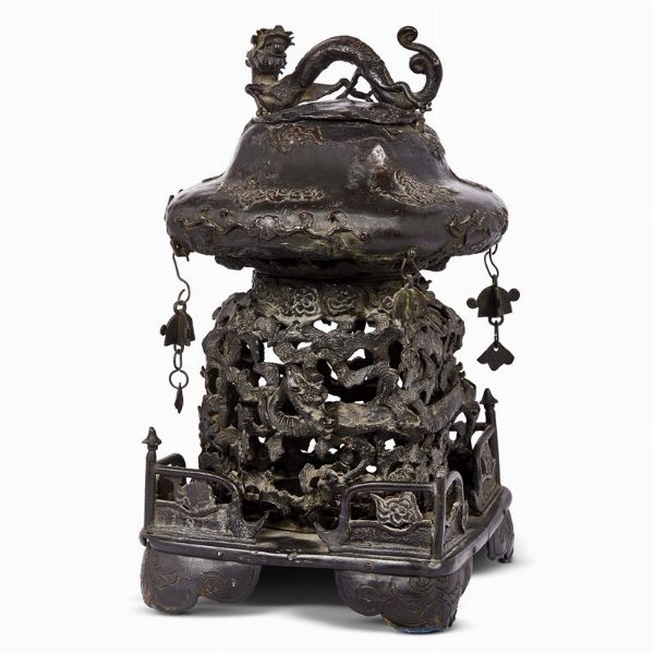 PAGODA, GIAPPONE, PERIODO MEIJI, SEC. XIX  - Asta Arte Orientale 东方艺术 - Associazione Nazionale - Case d'Asta italiane