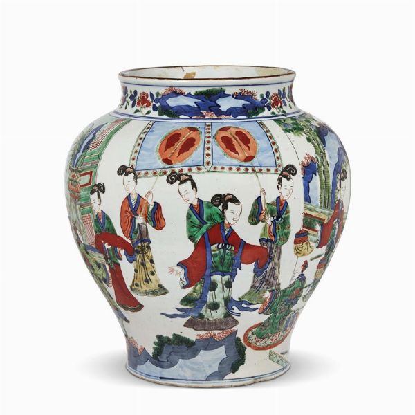 VASO, CINA, DINASTIA QING, SEC. XVII  - Asta Arte Orientale 东方艺术 - Associazione Nazionale - Case d'Asta italiane