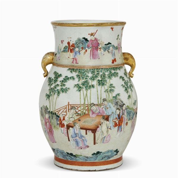 VASO, CINA, DINASTIA QING, SEC. XVIII-XIX  - Asta Arte Orientale 东方艺术 - Associazione Nazionale - Case d'Asta italiane