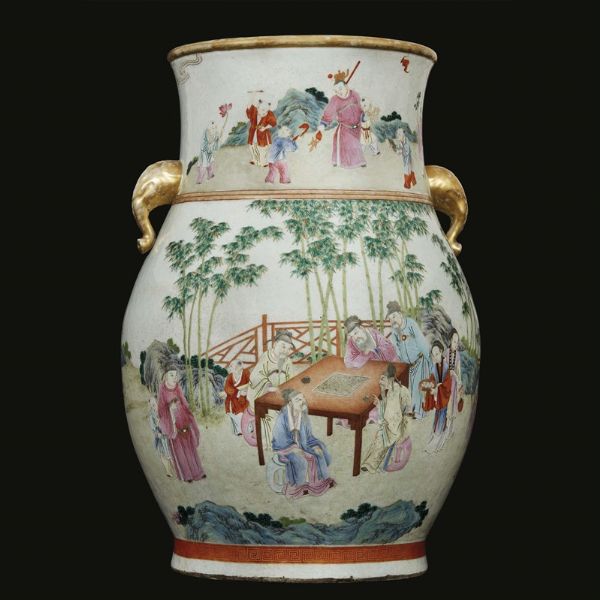 VASO, CINA, DINASTIA QING, SEC. XVIII-XIX  - Asta Arte Orientale 东方艺术 - Associazione Nazionale - Case d'Asta italiane