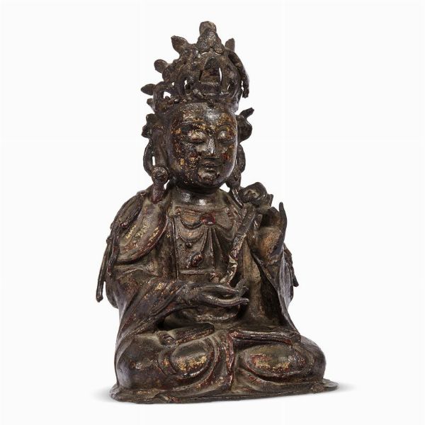 SCULTURA, CINA, DINASTIA MING, SEC. XVII  - Asta Arte Orientale 东方艺术 - Associazione Nazionale - Case d'Asta italiane