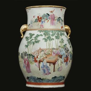 VASO, CINA, DINASTIA QING, SEC. XVIII-XIX  - Asta Arte Orientale 东方艺术 - Associazione Nazionale - Case d'Asta italiane